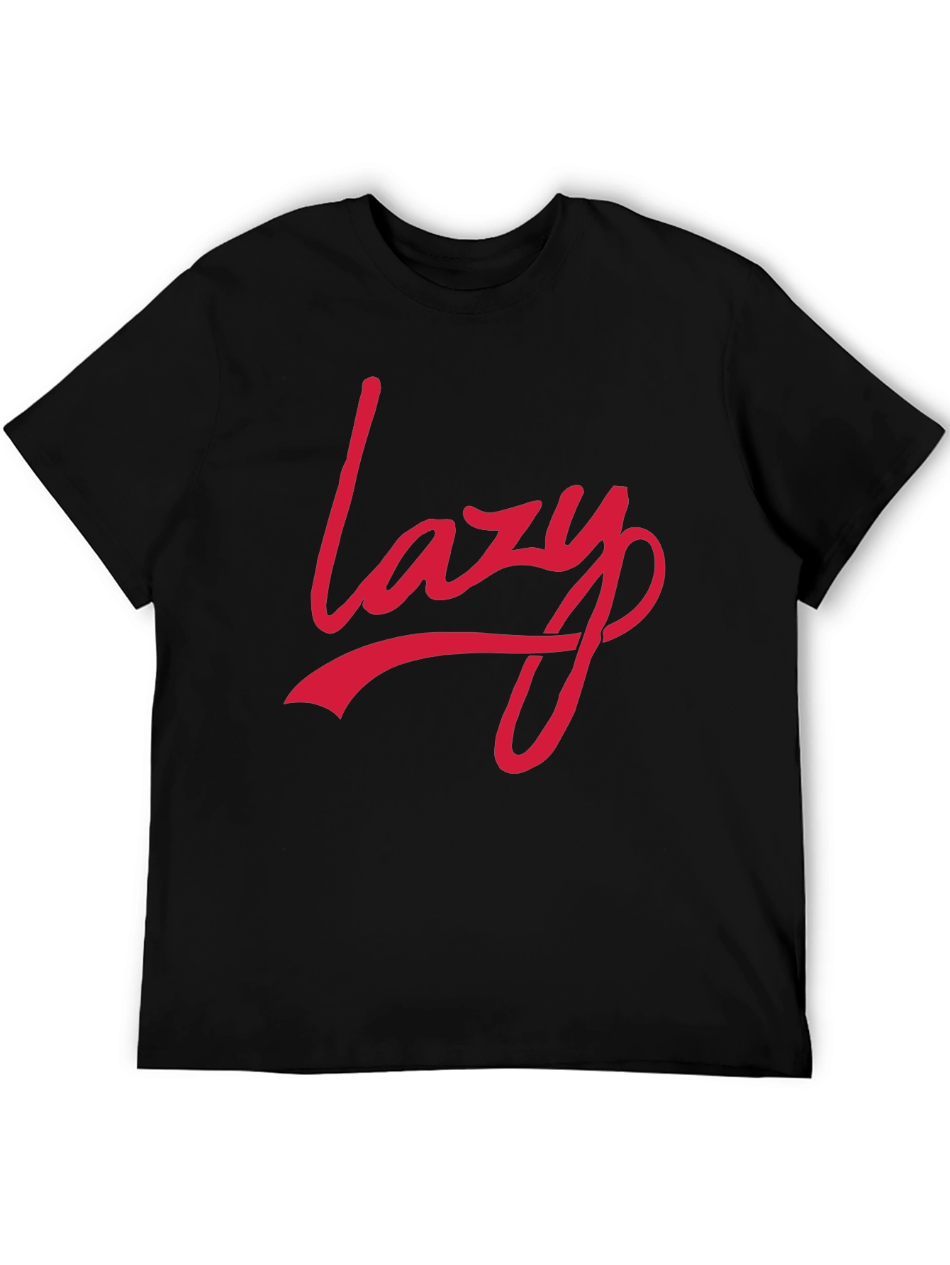 Lazy Graphic Print T-Shirt - Stylish Casual Tee
