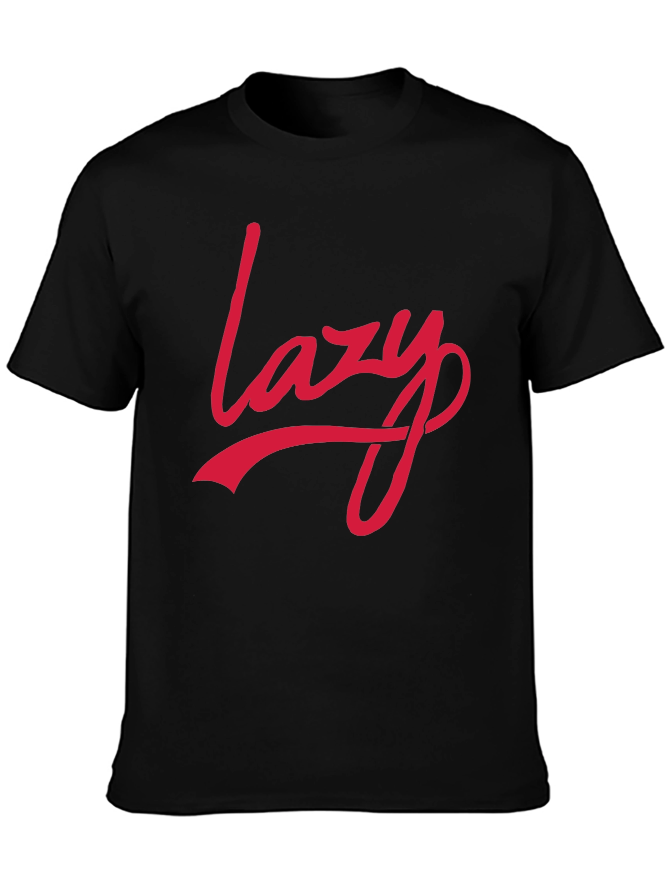 Lazy Graphic Print T-Shirt - Stylish Casual Tee