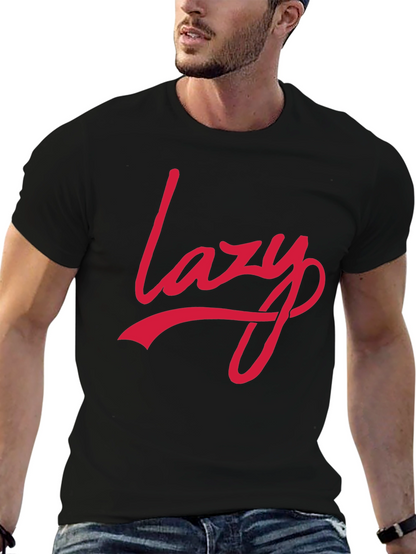Lazy Graphic Print T-Shirt - Stylish Casual Tee