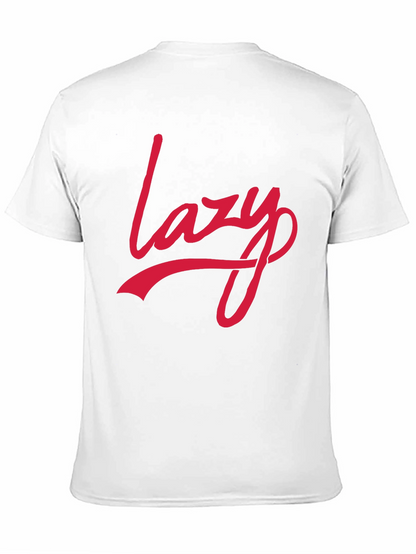 Lazy Graphic Print T-Shirt - Stylish Casual Tee