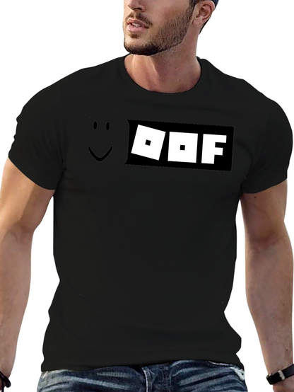Roblox Oof T-Shirt - Black Graphic Tee Gamer Style