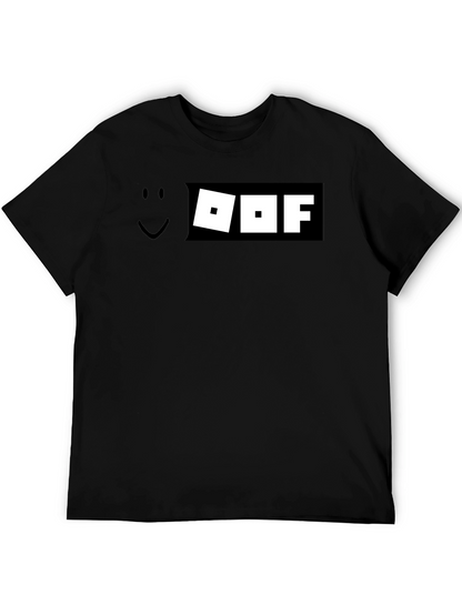 Roblox Oof T-Shirt - Black Graphic Tee Gamer Style