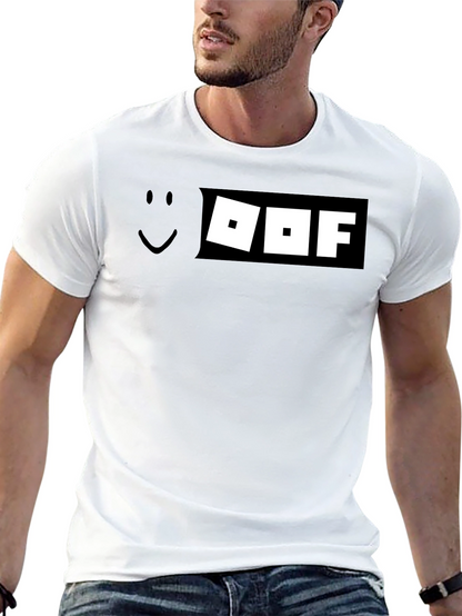 Roblox Oof T-Shirt - Black Graphic Tee Gamer Style