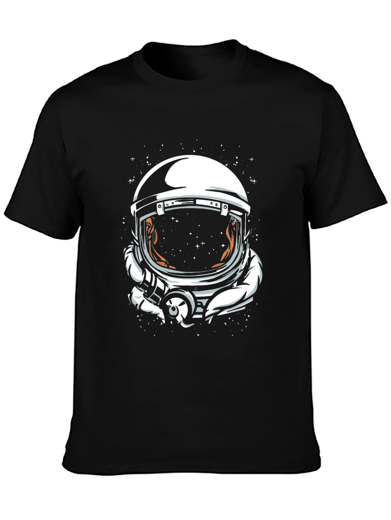 Astronaut Helmet Graphic Tee - Space Explorer T-Shirt
