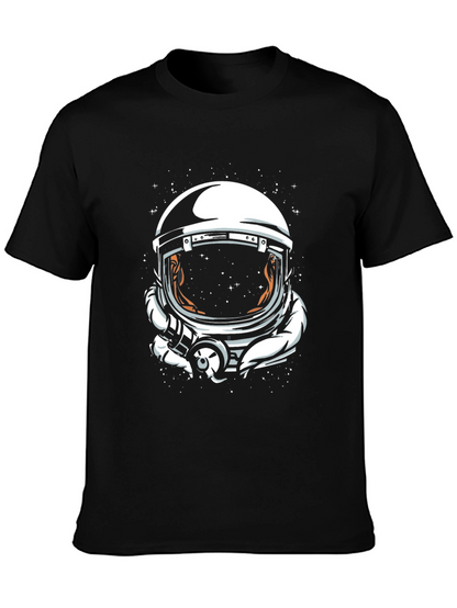 Astronaut Helmet Graphic Tee - Space Explorer T-Shirt