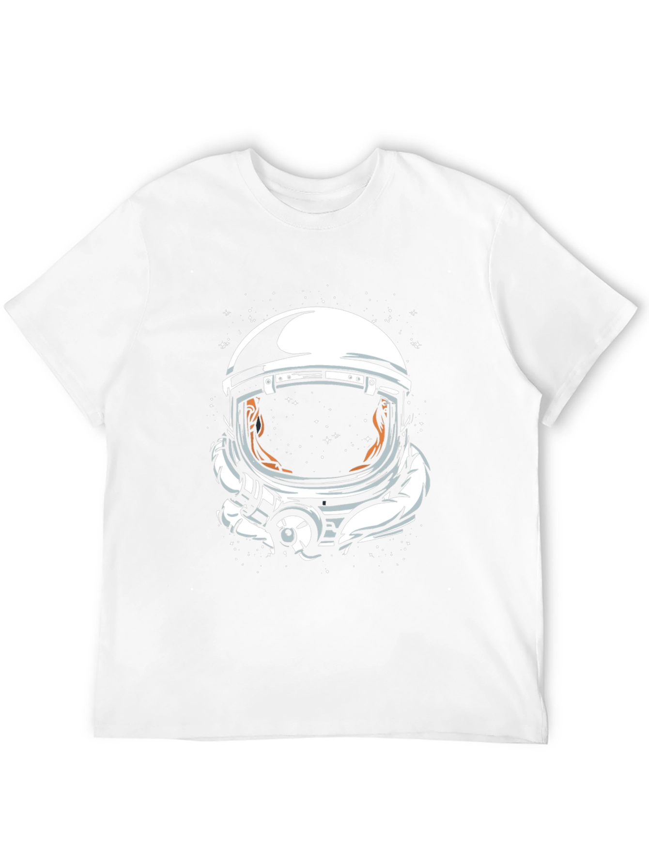 Astronaut Helmet Graphic Tee - Space Explorer T-Shirt