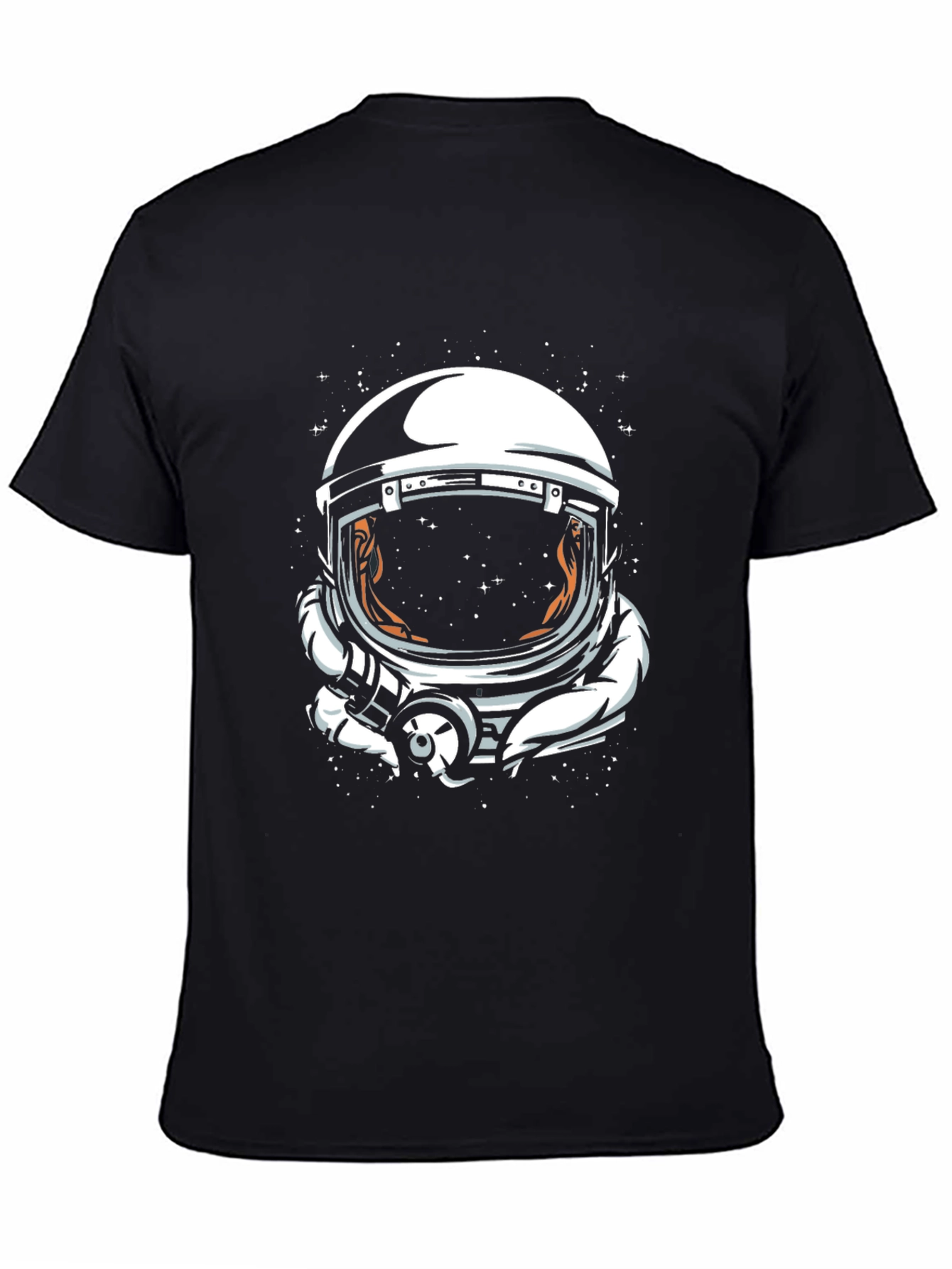 Astronaut Helmet Graphic Tee - Space Explorer T-Shirt