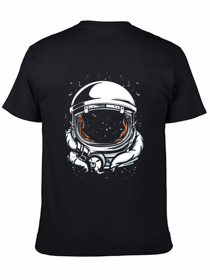 Astronaut Helmet Graphic Tee - Space Explorer T-Shirt