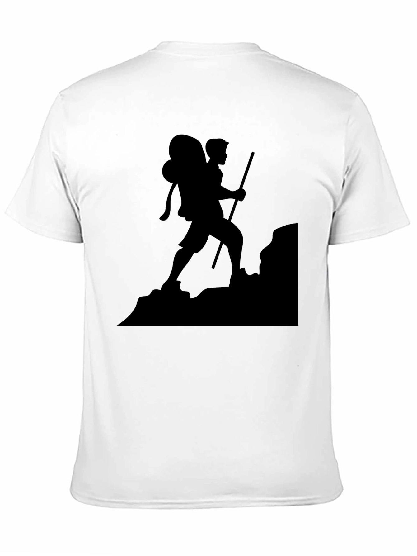 Black Hiking Silhouette T-Shirt