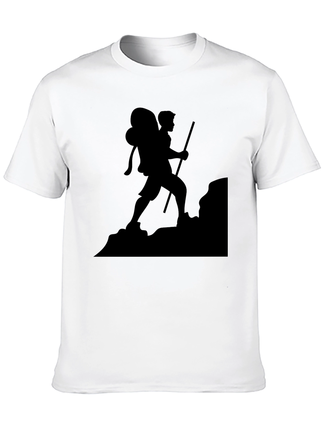 Black Hiking Silhouette T-Shirt