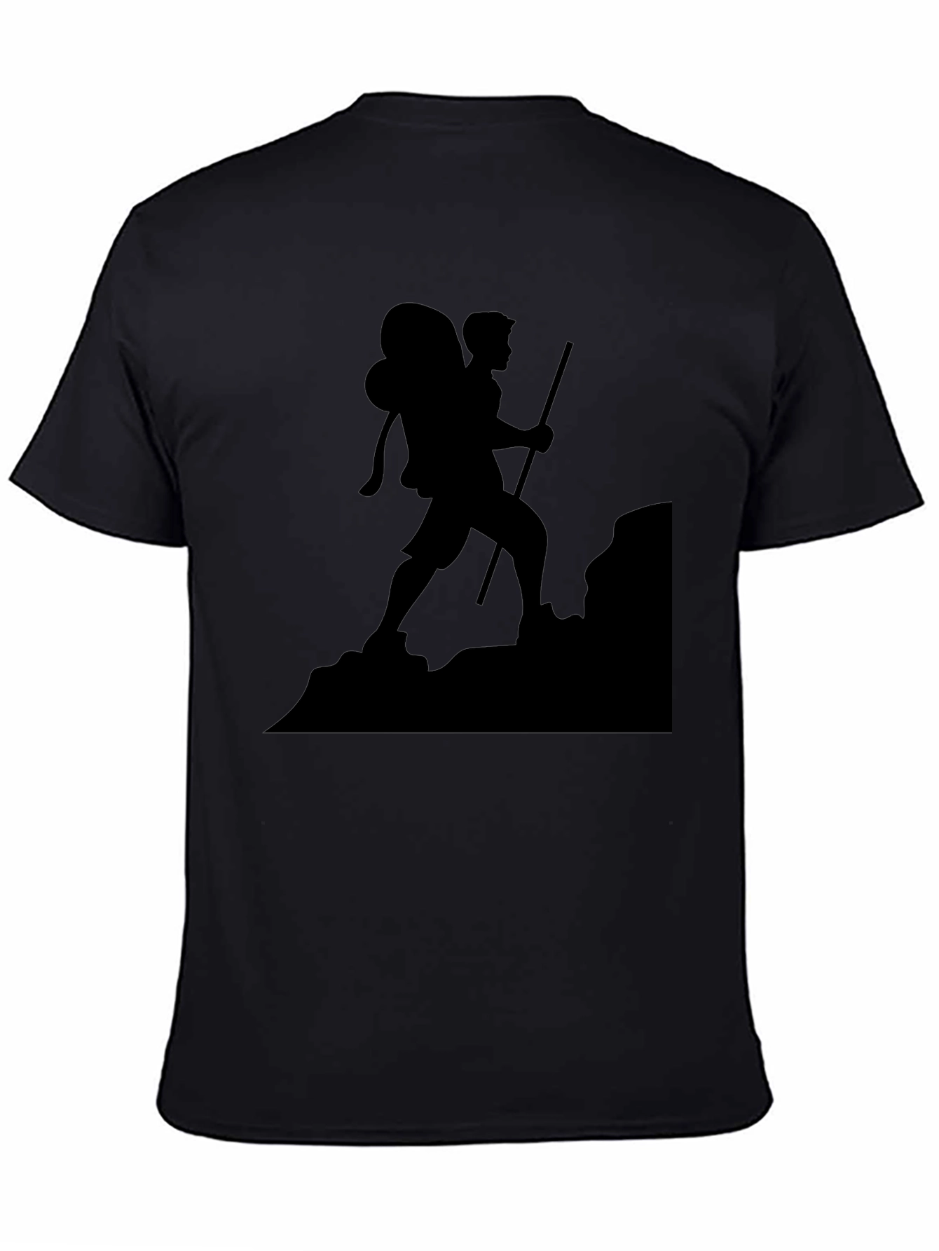 Black Hiking Silhouette T-Shirt