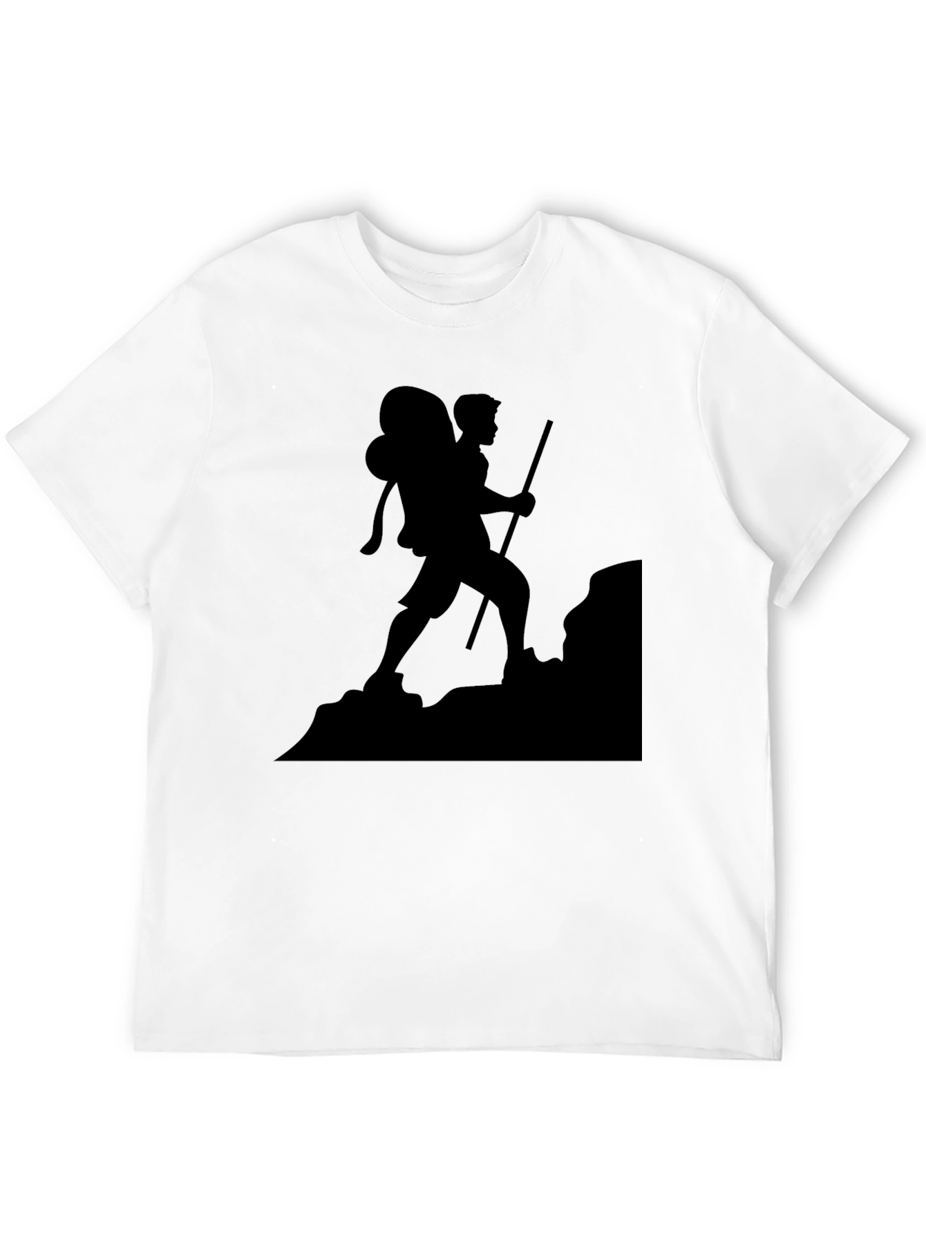 Black Hiking Silhouette T-Shirt