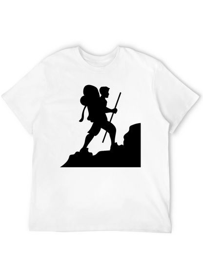 Black Hiking Silhouette T-Shirt