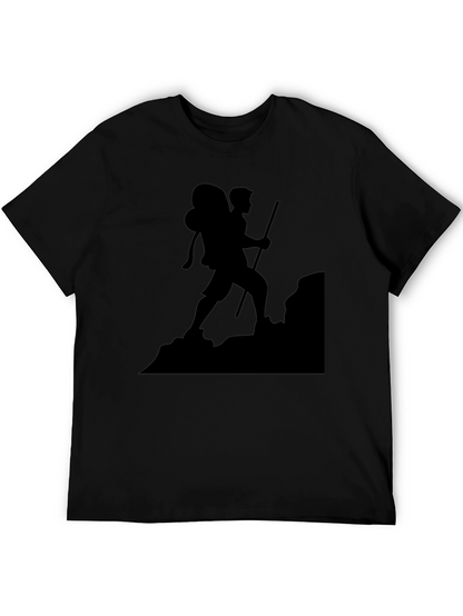 Black Hiking Silhouette T-Shirt