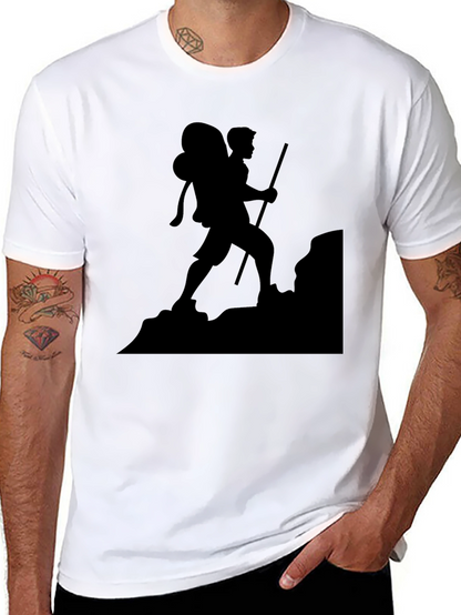 Black Hiking Silhouette T-Shirt