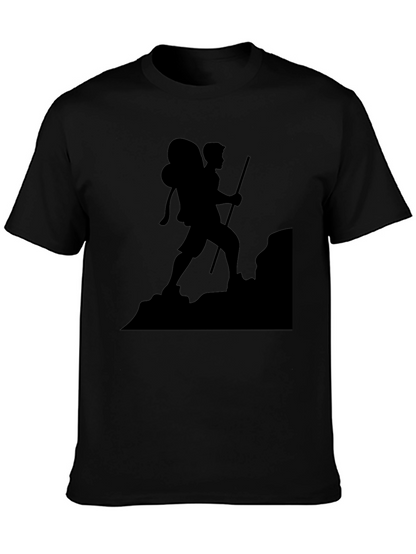 Black Hiking Silhouette T-Shirt