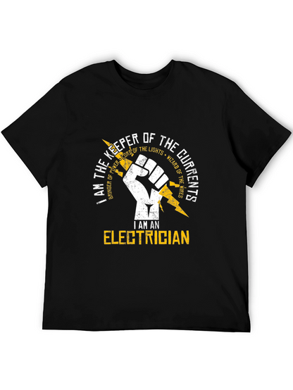 Electrician T-Shirt - Keeper of the Currents Design