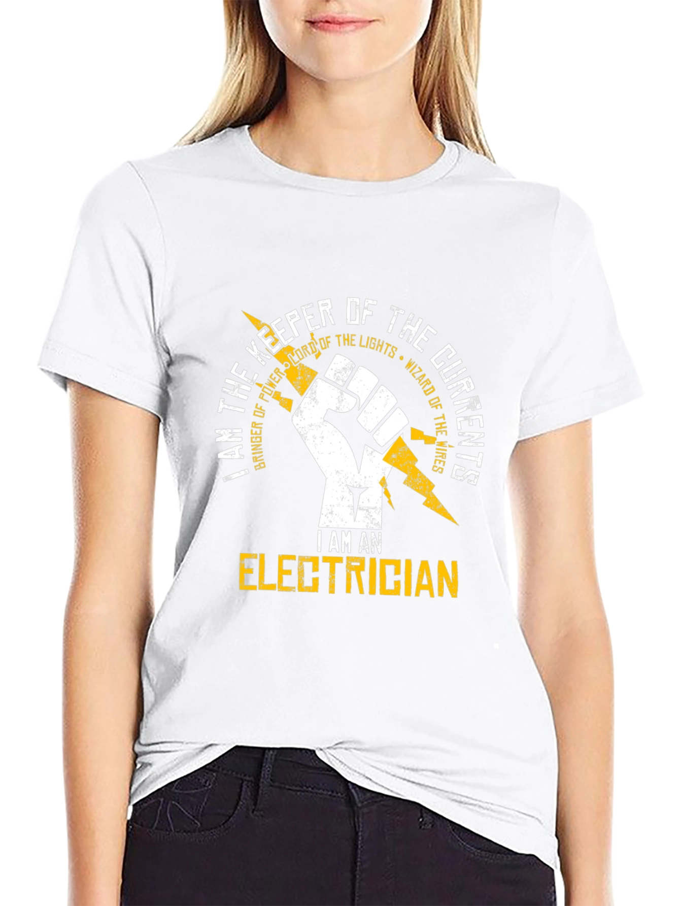 Electrician T-Shirt - Keeper of the Currents Design