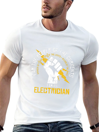 Electrician T-Shirt - Keeper of the Currents Design