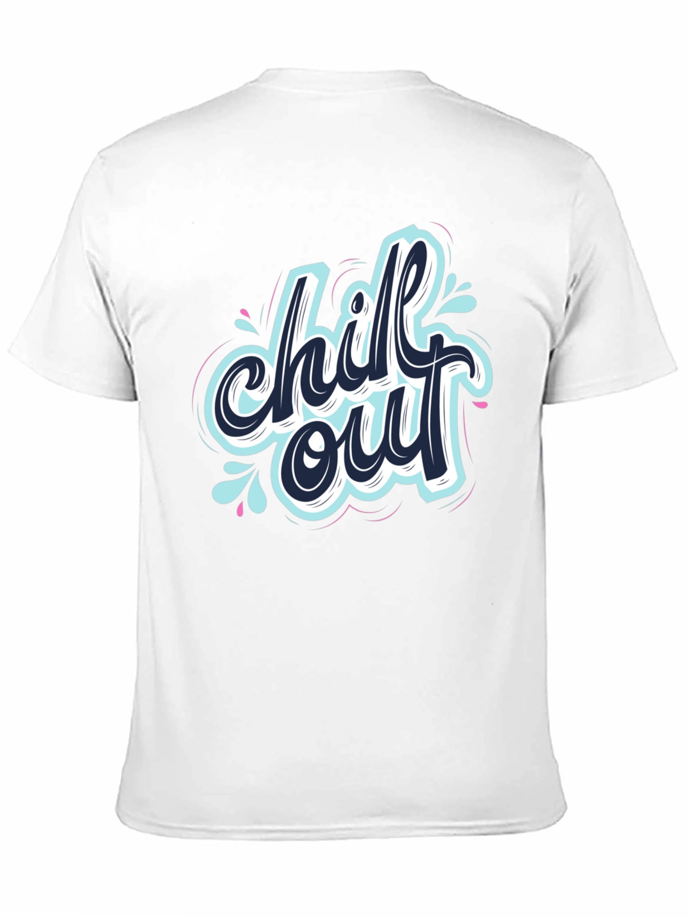 Chill Out Graphic Black T-Shirt