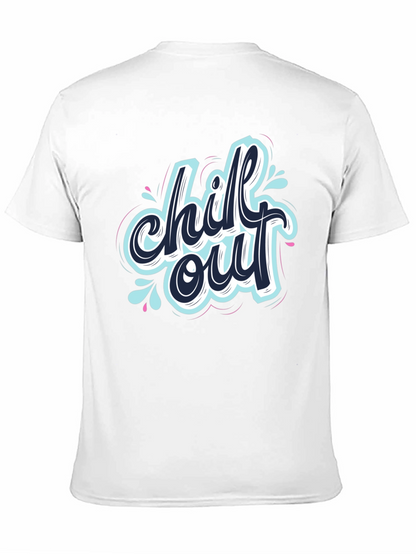 Chill Out Graphic Black T-Shirt