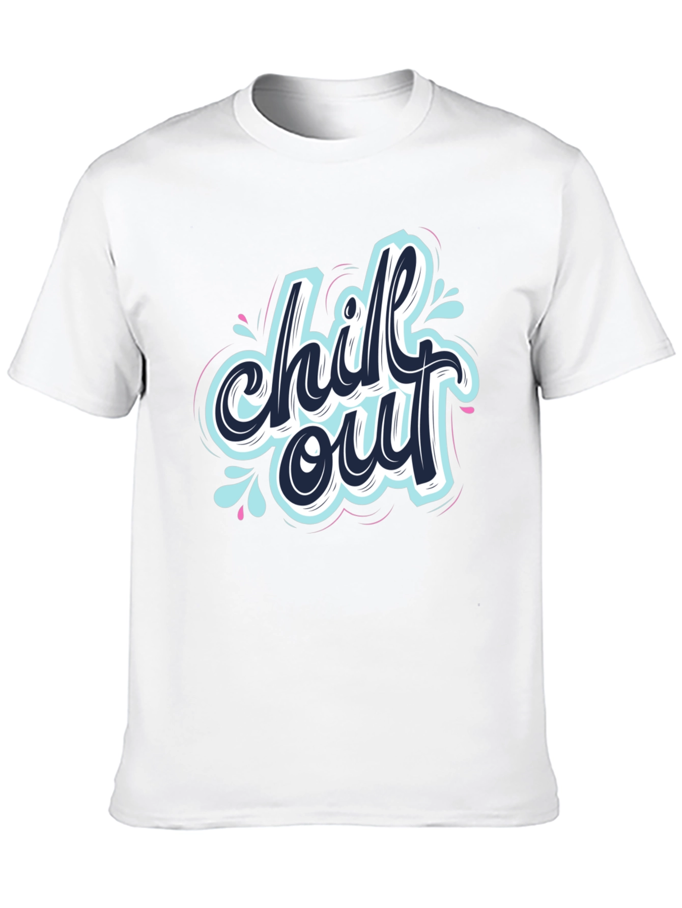 Chill Out Graphic Black T-Shirt