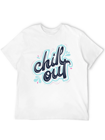 Chill Out Graphic Black T-Shirt