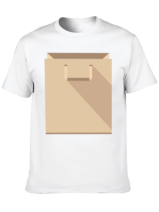 Novelty Paper Bag Graphic T-Shirt
