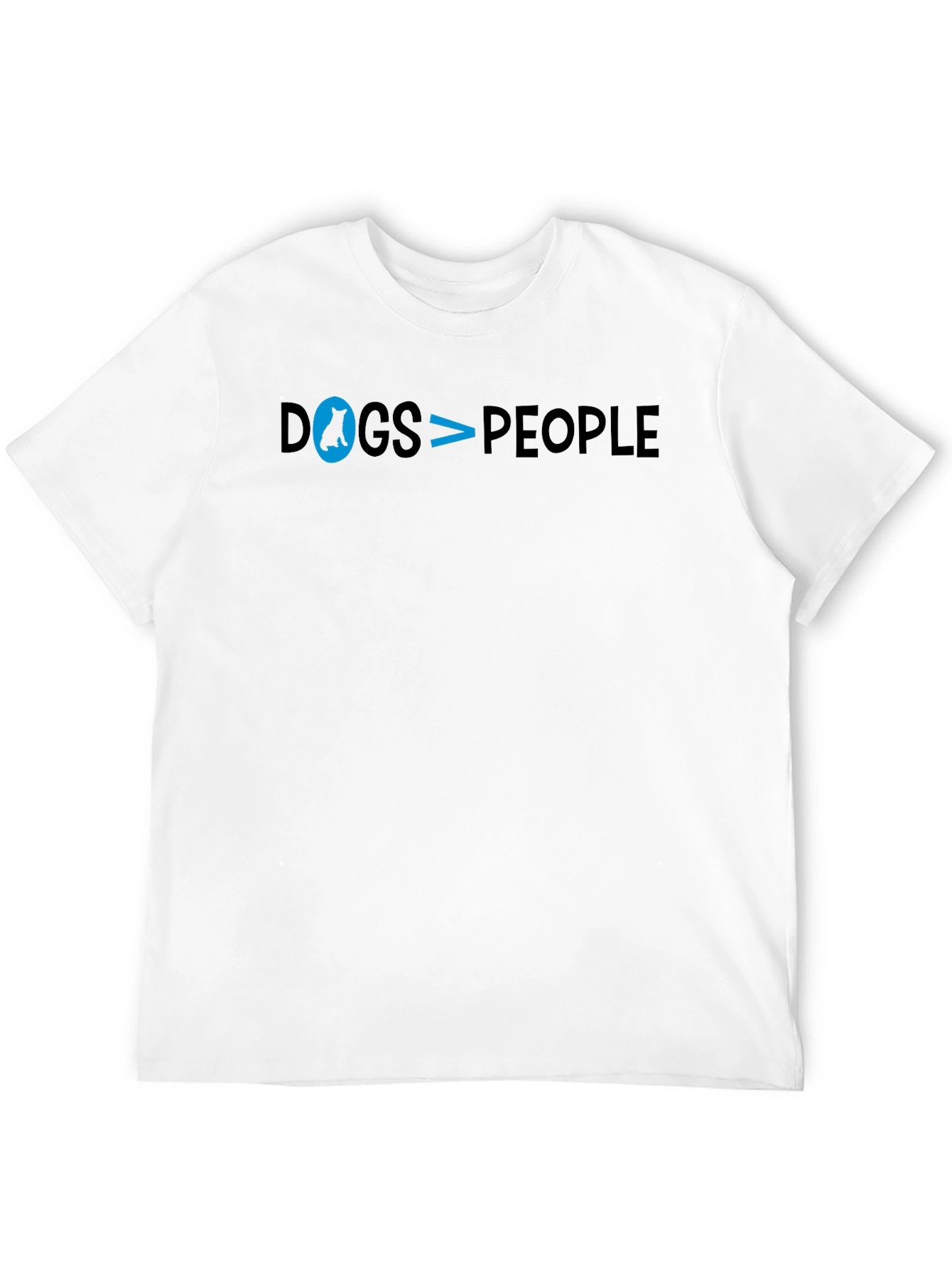 Dogs are Better T-Shirt: Black Cotton Casual Tee