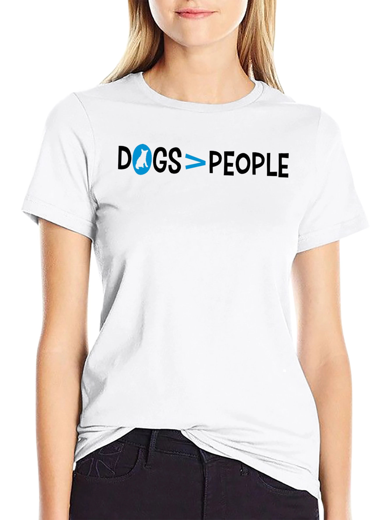 Dogs are Better T-Shirt: Black Cotton Casual Tee