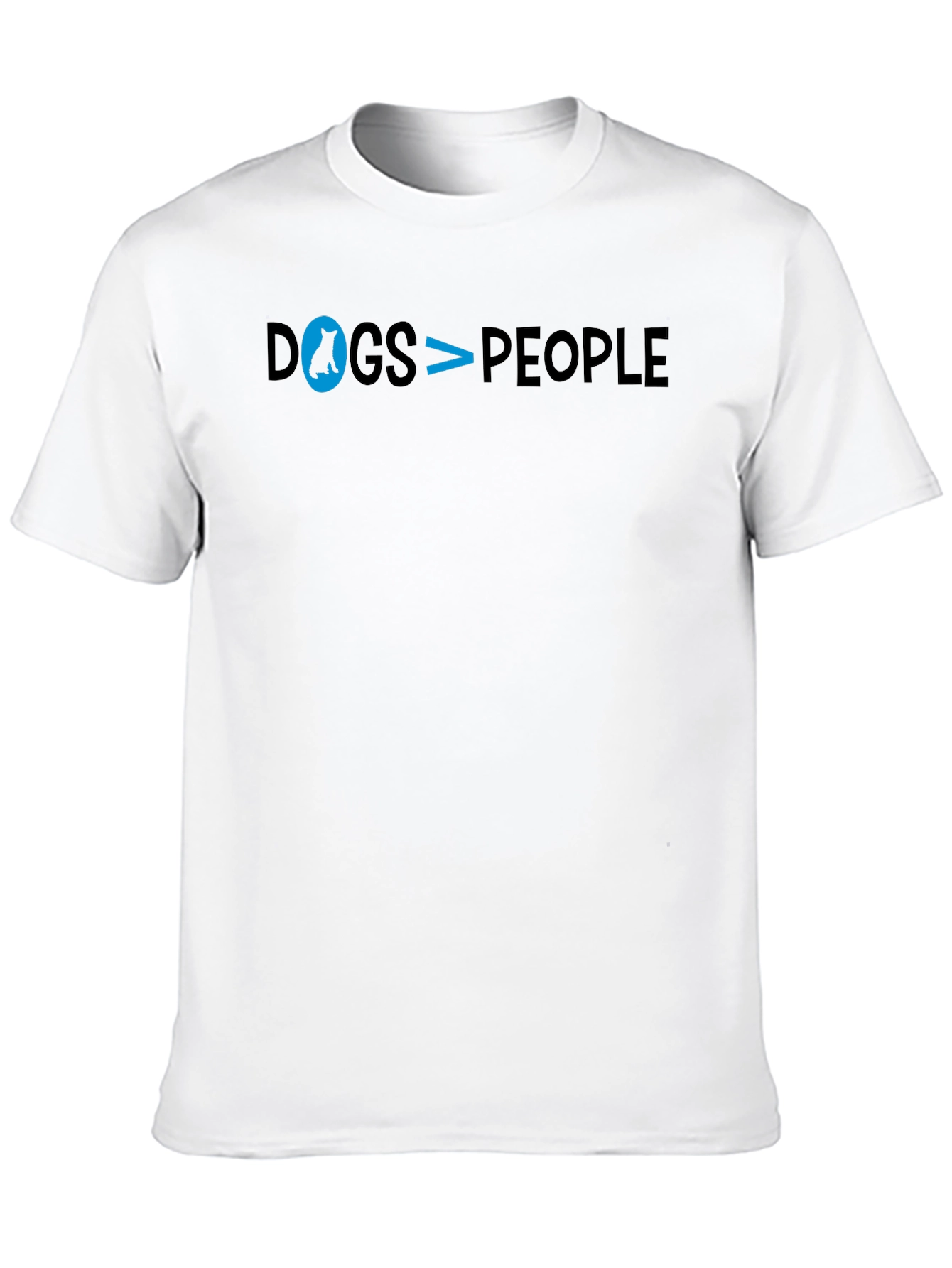 Dogs are Better T-Shirt: Black Cotton Casual Tee