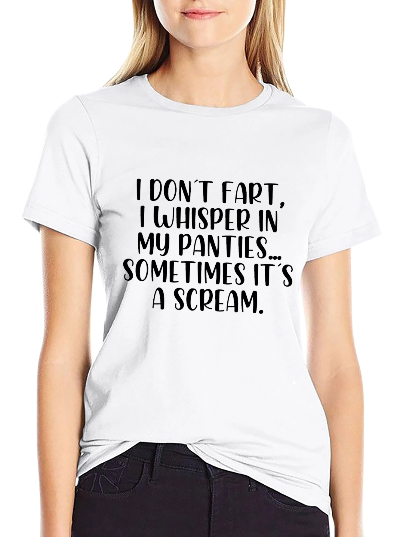 I Dont Fart I Whisper Mens Graphic T-Shirt