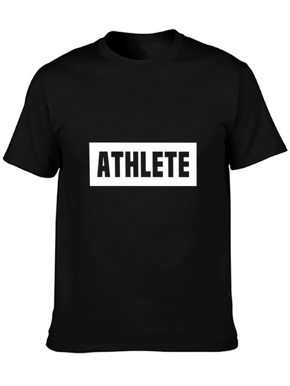 Athlete Graphic Black T-Shirt - Premium Quality
