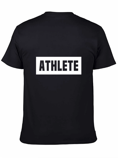 Athlete Graphic Black T-Shirt - Premium Quality