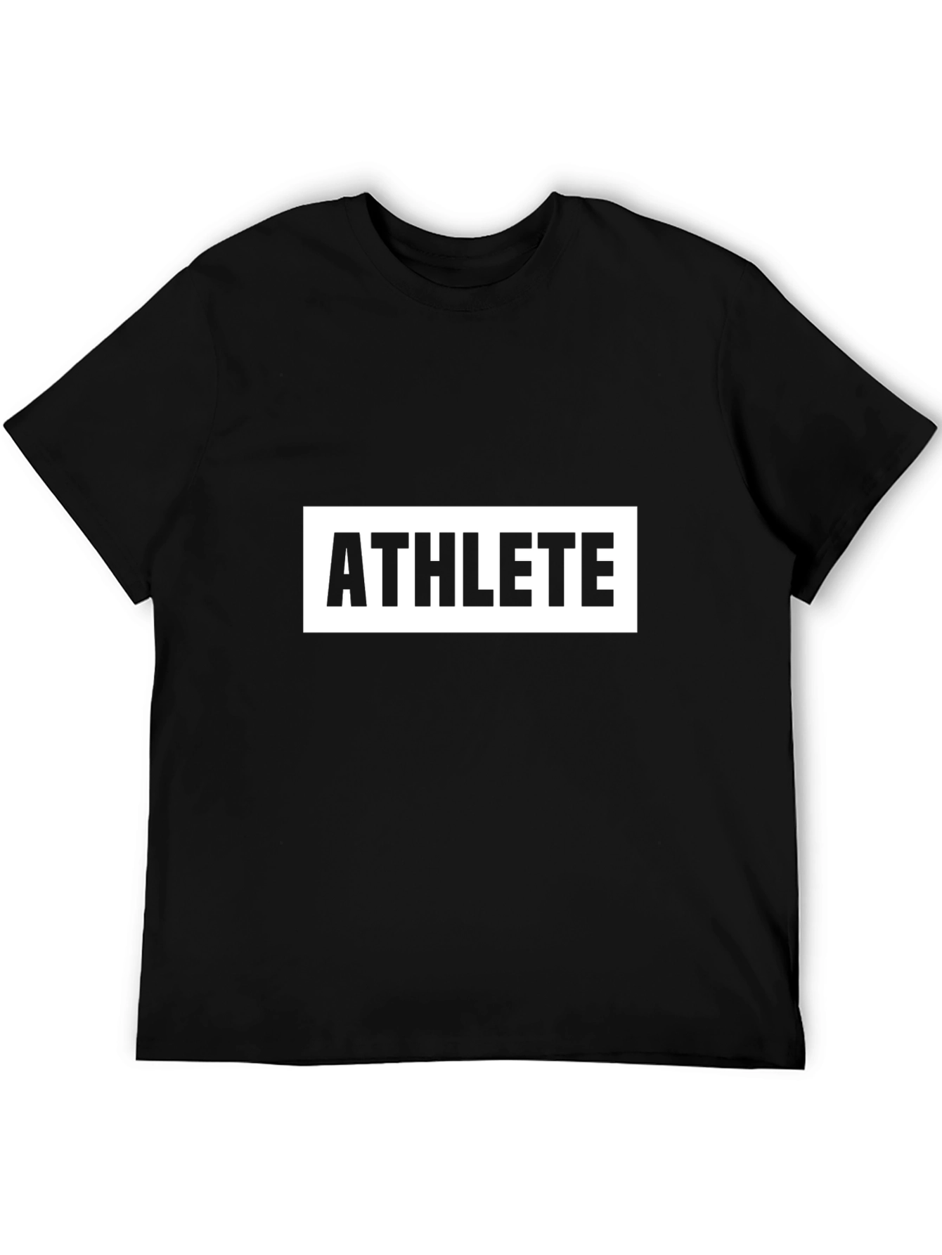 Athlete Graphic Black T-Shirt - Premium Quality