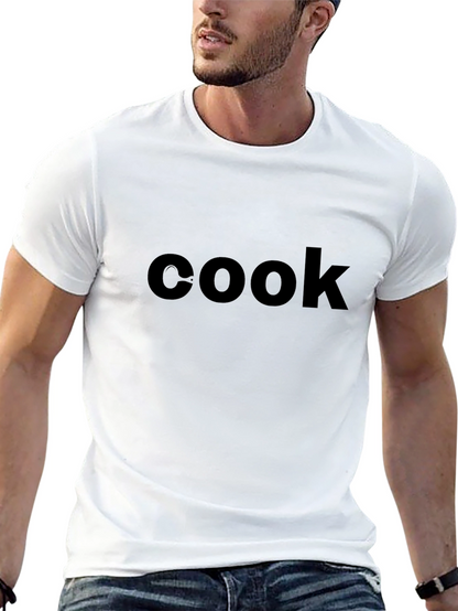 Cook Graphic Tee - Black Casual T-Shirt