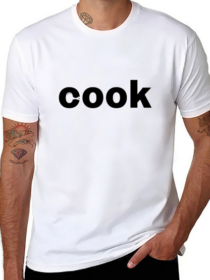 Cook Graphic Tee - Black Casual T-Shirt