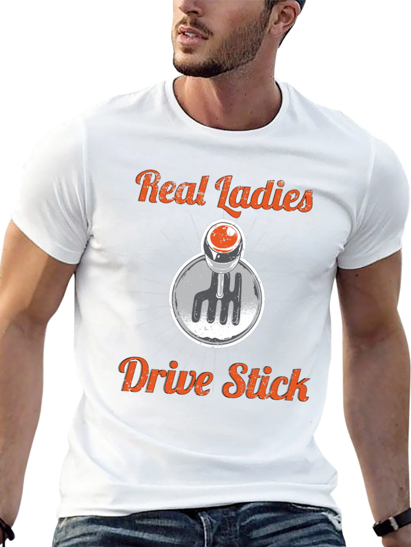 Real Ladies Drive Stick Shift Graphic Tee
