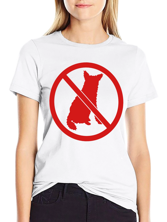 No Dogs Allowed Graphic T-Shirt - Mens Black Tee