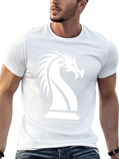 Dragon Knight Chess Piece Graphic T-Shirt