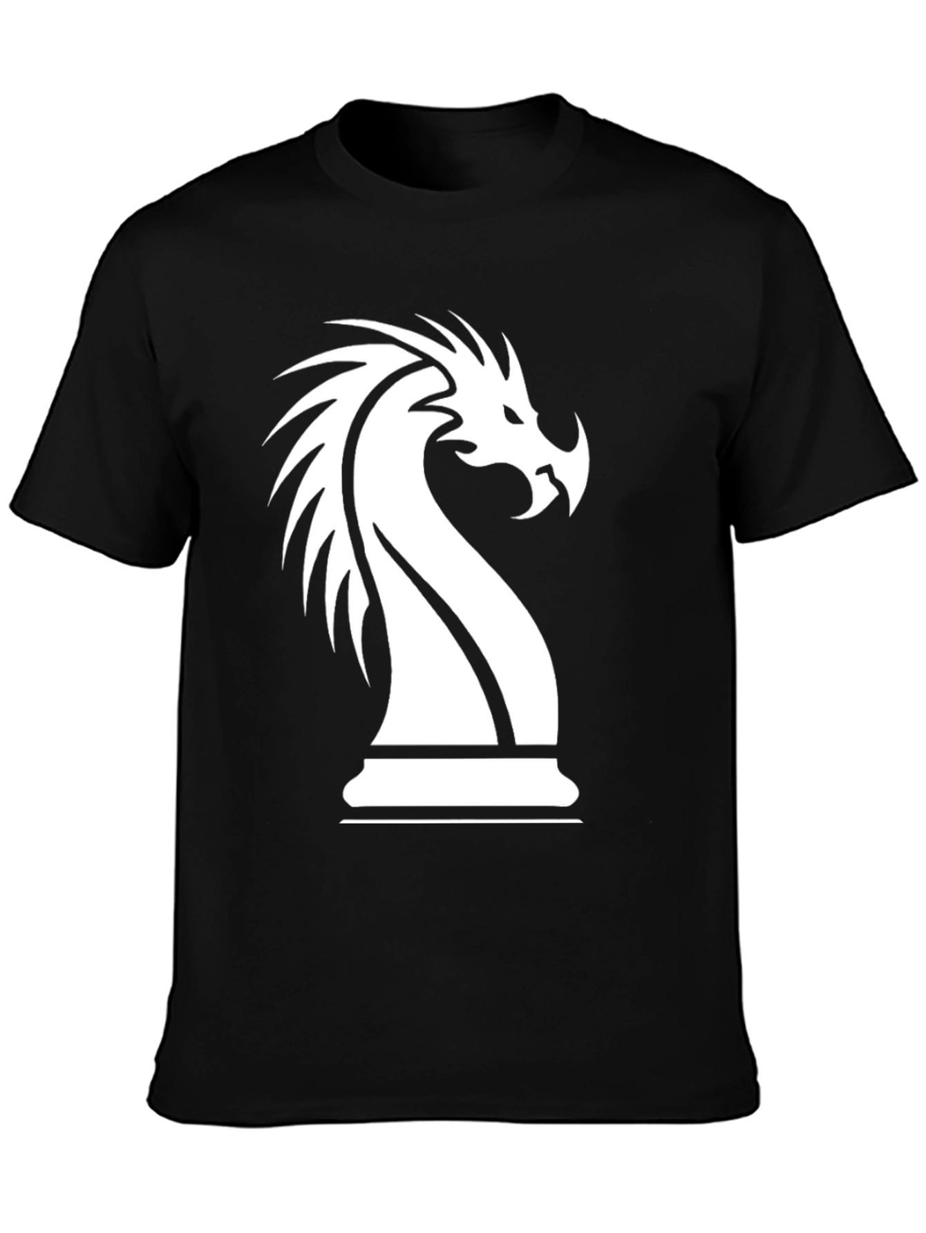 Dragon Knight Chess Piece Graphic T-Shirt