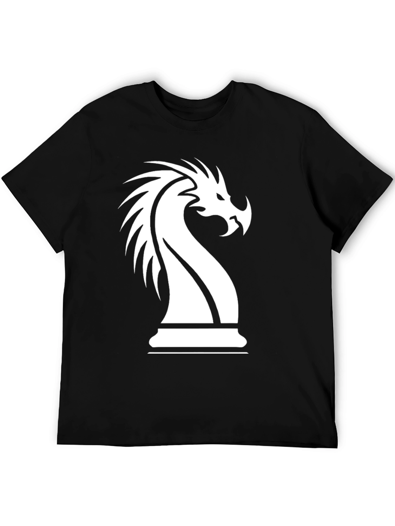 Dragon Knight Chess Piece Graphic T-Shirt