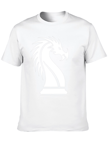 Dragon Knight Chess Piece Graphic T-Shirt
