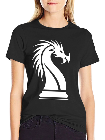 Dragon Knight Chess Piece Graphic T-Shirt