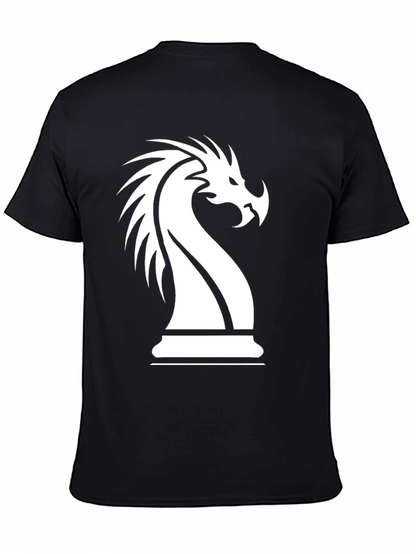 Dragon Knight Chess Piece Graphic T-Shirt