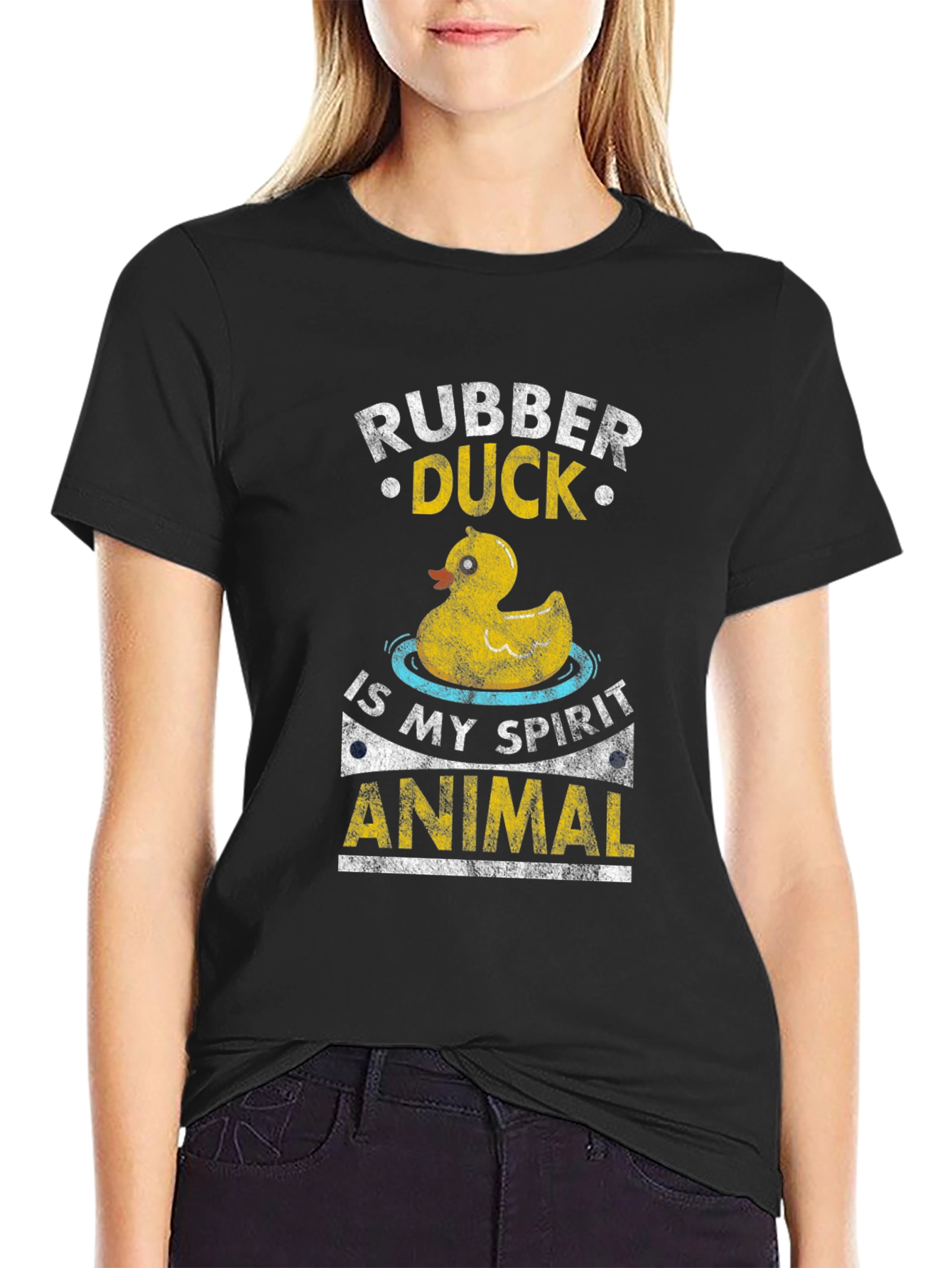 Rubber Duck Spirit Animal Graphic T-Shirt