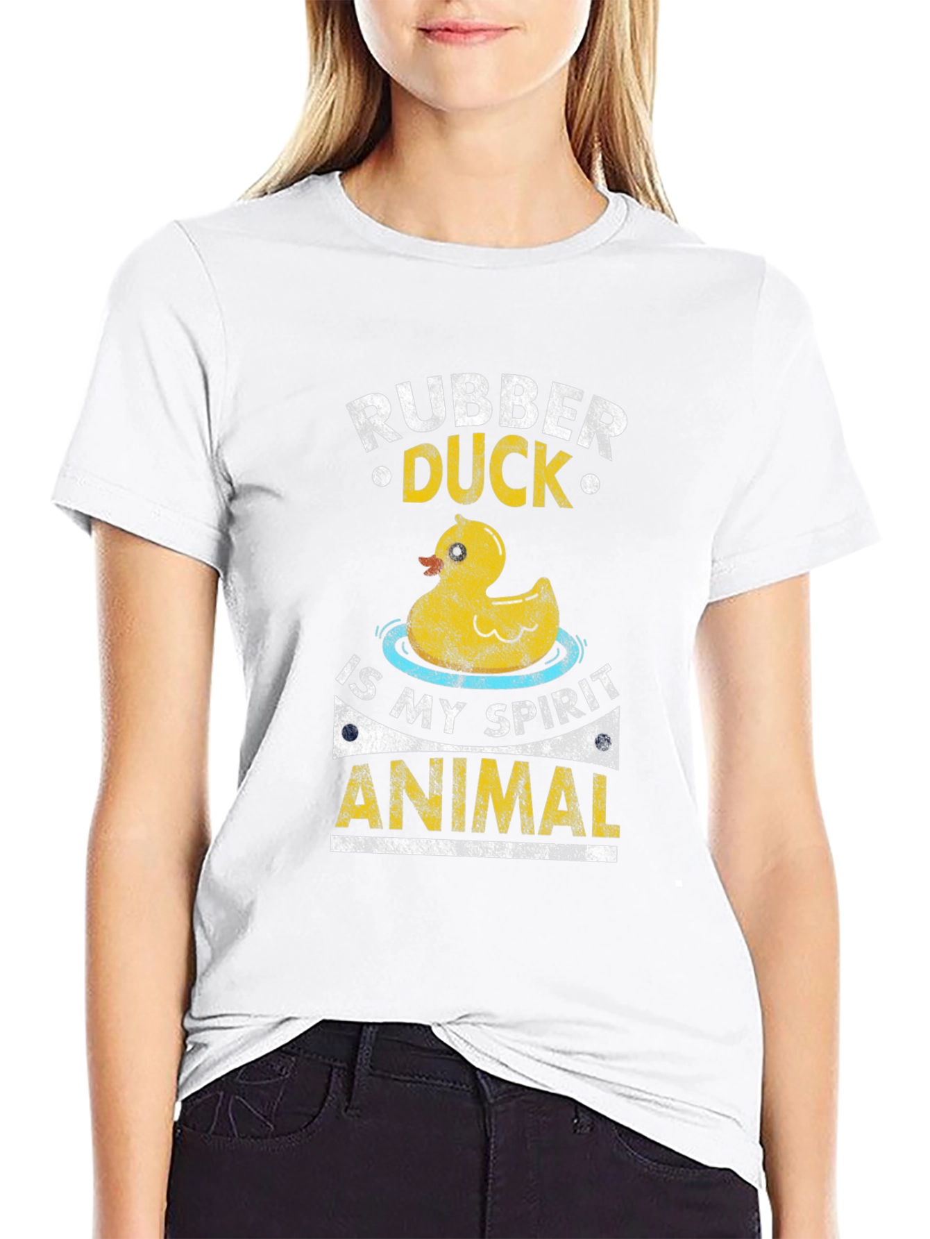 Rubber Duck Spirit Animal Graphic T-Shirt