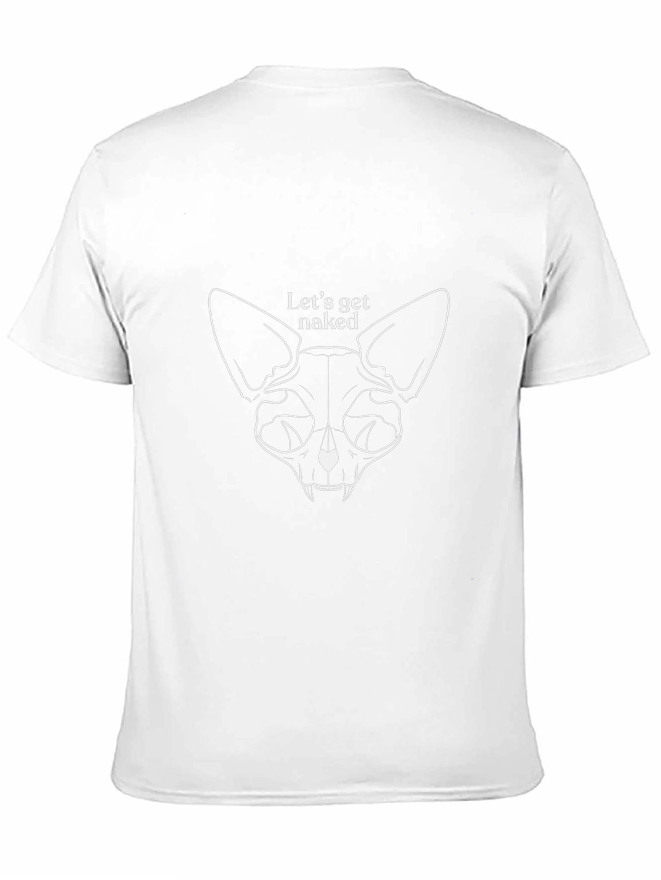 Lets Get Naked Cat T-Shirt - Quirky Graphic Tee