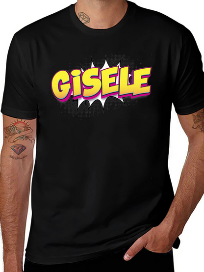 Gisele Comic Style T-Shirt - Black