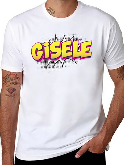 Gisele Comic Style T-Shirt - Black